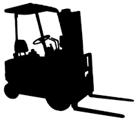 Forklift silhouette